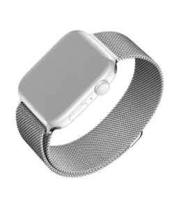 Bransoleta mediolańska FIXED Mesh Strap do Apple Watch 38/40/41mm Srebrna