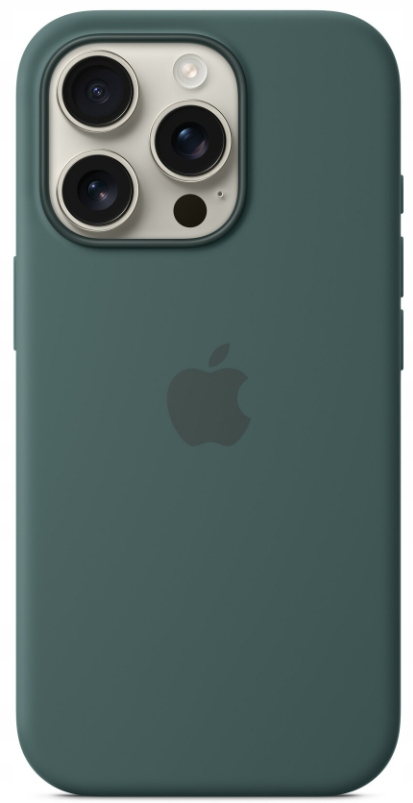 Oryginalne Etui Apple iPhone 16 Pro Silicone Case z MagSafe zielone