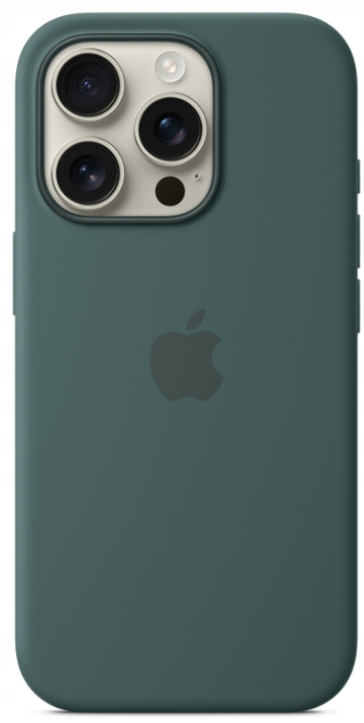 Oryginalne Etui Apple iPhone 16 Pro Silicone Case z MagSafe zielone - obrazek 4