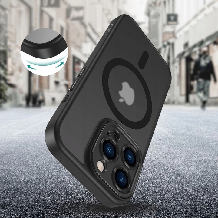 Etui Tech-Protect MagCam MagSafe na iPhone 16 Pro Max czarne - obrazek 4
