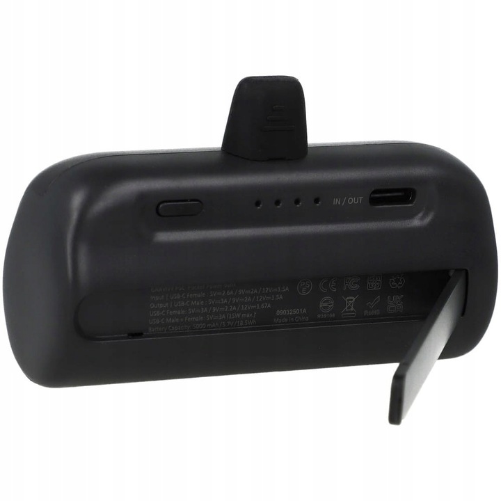 Power BankAdam element Pocket USB-C- 5000mAh czarny - obrazek 2