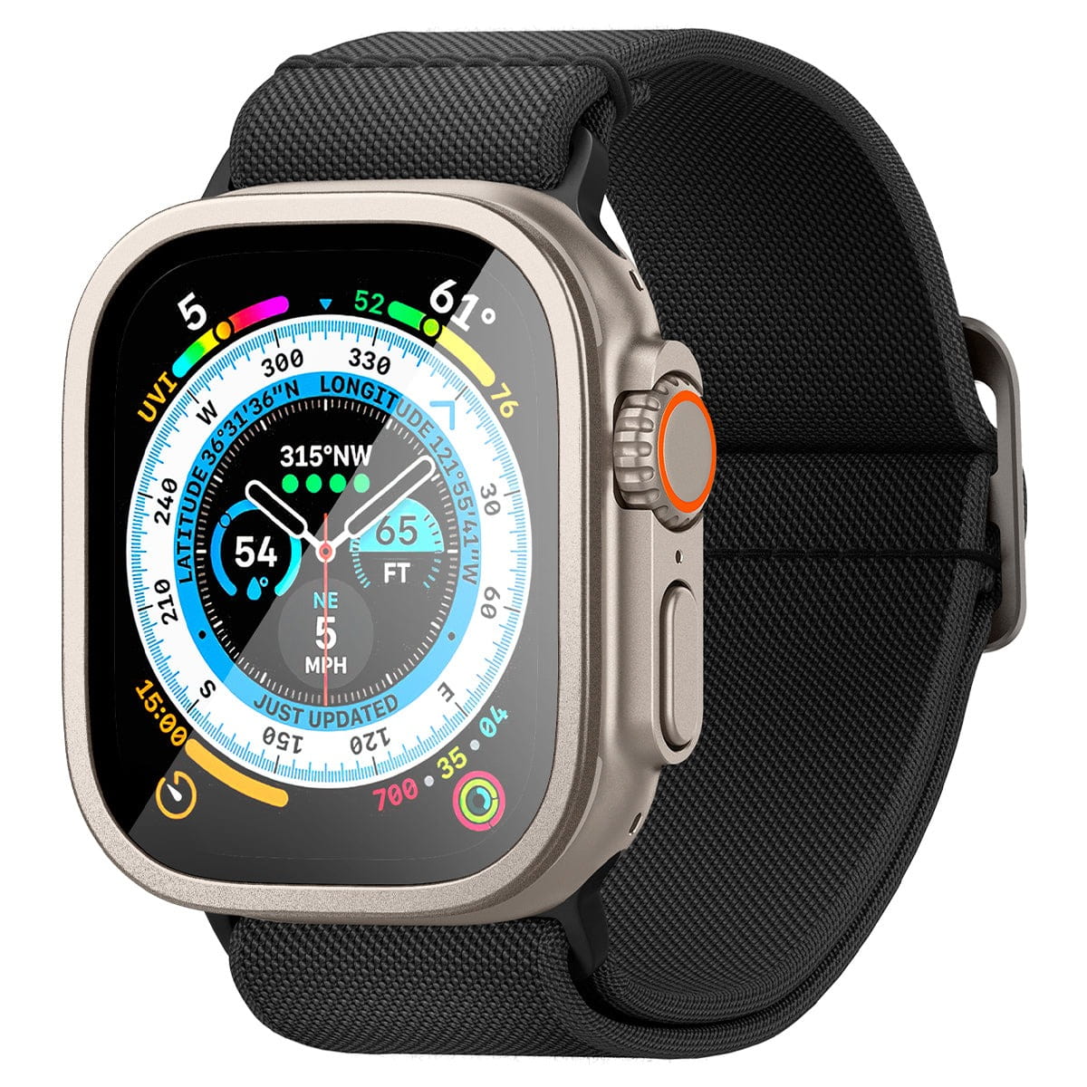 Spigen Szklo Hartowane Apple Watch Ultra 49mm tytan - obrazek 3