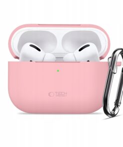 Etui Tech-Protect Silicone Hook AirPods Pro 3 - Pudrowy Różowy