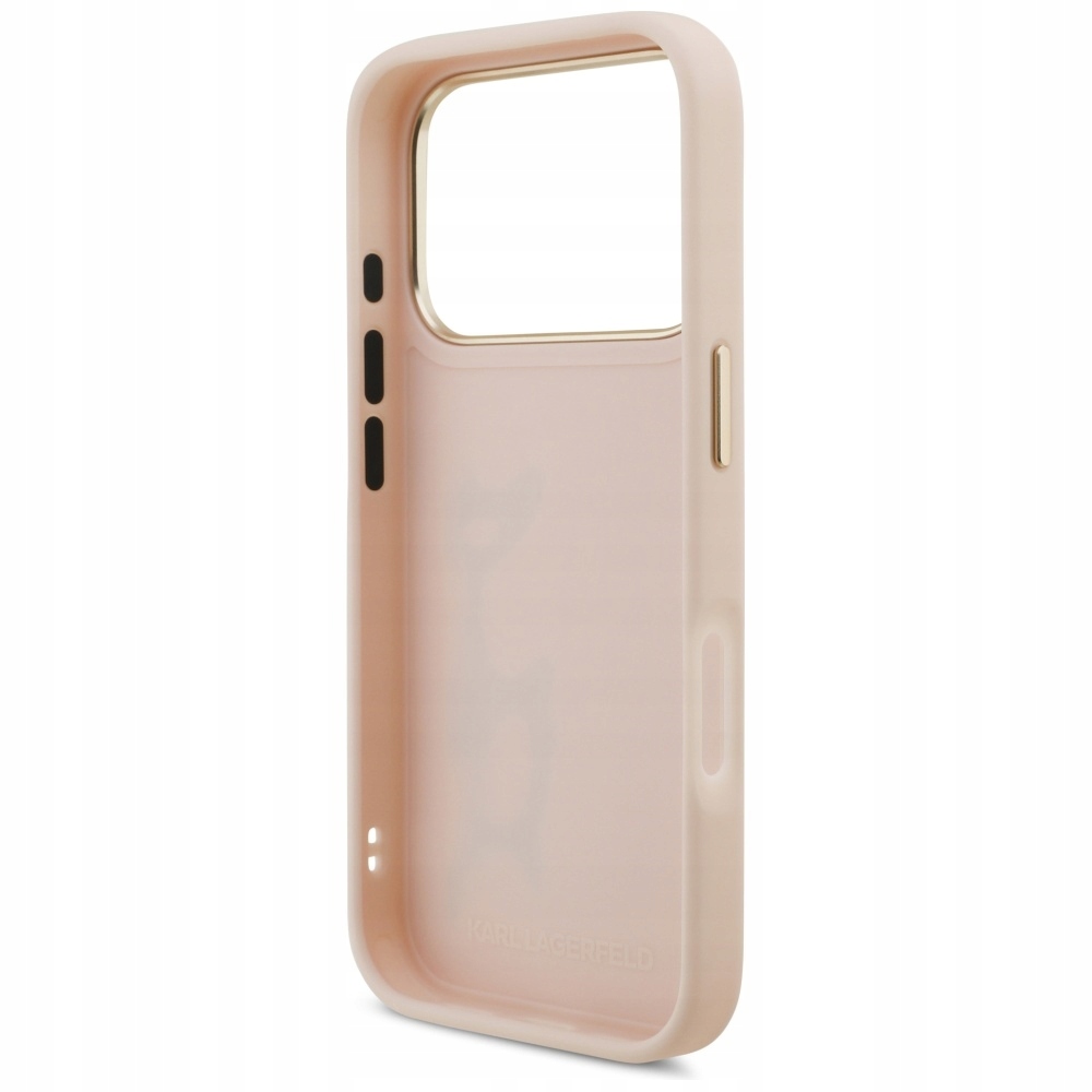 Etui Karl Script Logo iPhone 17 Pro Różowe - obrazek 4