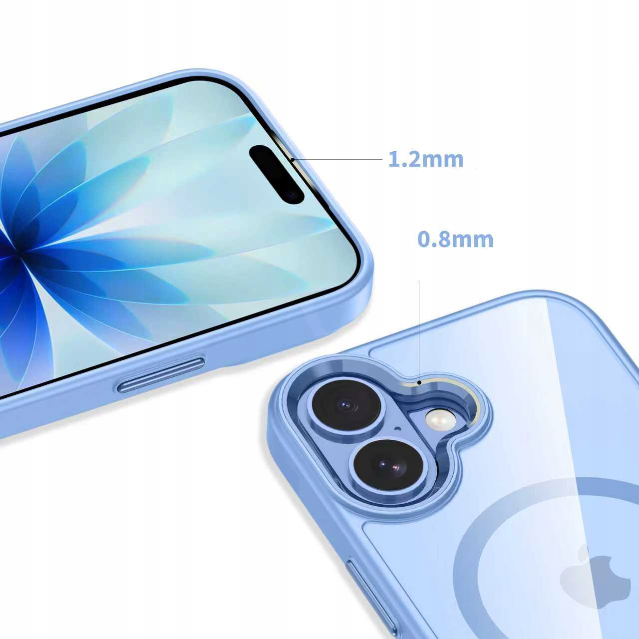 Tech Protect MagMat MagSafe iPhone 17 Matte Blue Mist - obrazek 3