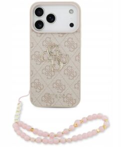 Etui Guess 4GStrap Classic Logo MagSafe iPhone 17 Pro Max Różowe