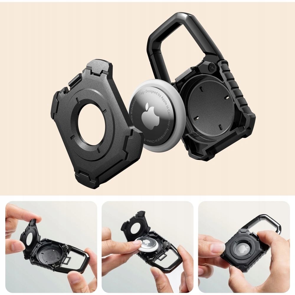 Tech Protect Kevlar Apple AirTag Black - obrazek 2