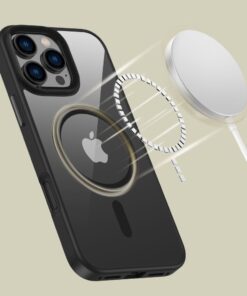 Alternative view of Tech-Protect MagMat MagsSfe iPhone 16 Pro Max - black/clear