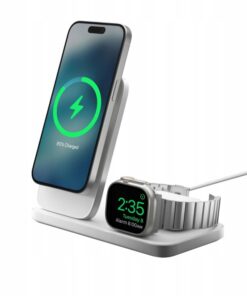 NOMAD Stand One Ma 3w1 Qi2 25W MagSafe (Silver)