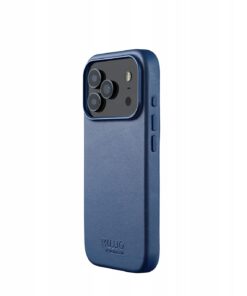 Mujjo Leather Case - iPhone 17 Pro z MagSafe (Monaco Blue)