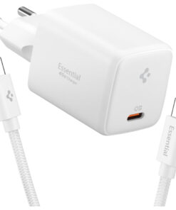 Alternative view of Spigen Essentiall 1 Port Network CHarger 45W +l USB-C 1m