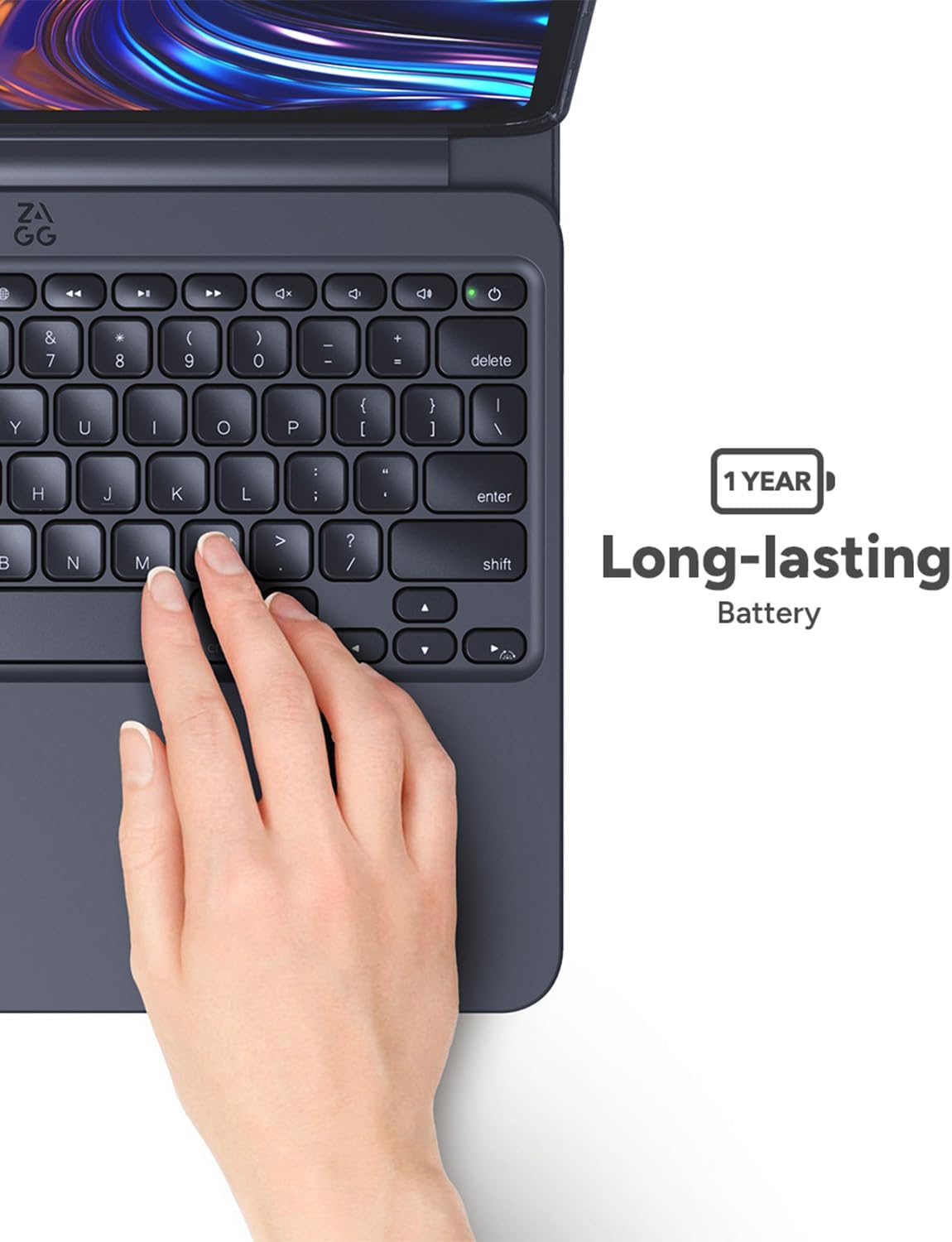 Klawiatura ZAGG Keyboard Pro Keys 2 do Apple Air 11" (M4/ M3/M2) – Czarna - obrazek 6