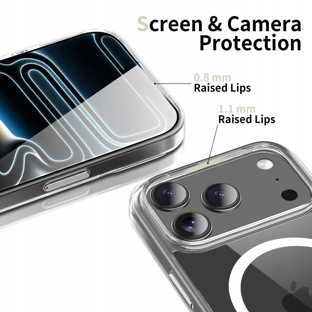 Tech Protect Flexair Hybrid CC Magsafe iPhone 17 Pro Clear - obrazek 2